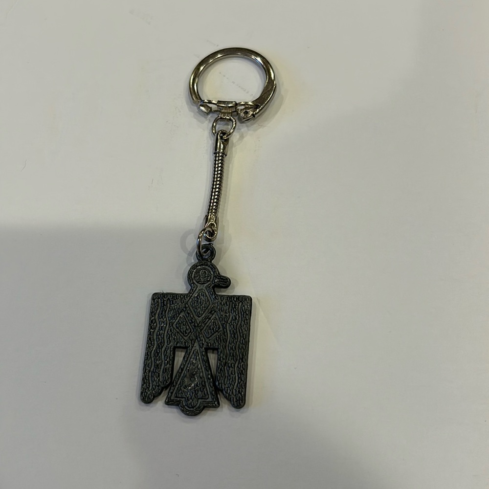Vintage Keychain Native Thunderbird Key Ring - image 1
